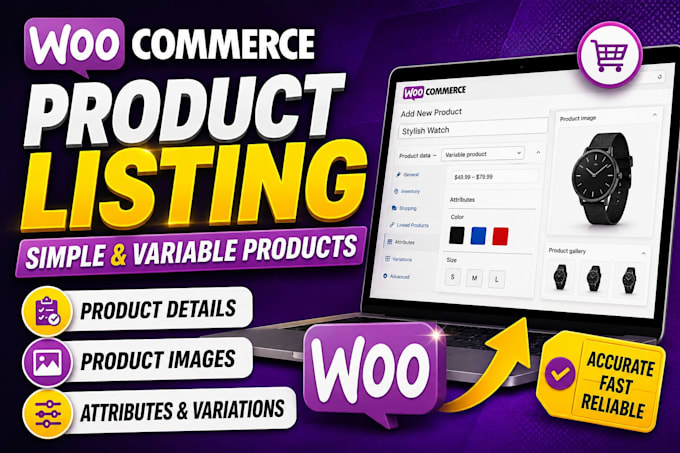 upload simple and variable products to woocommerce