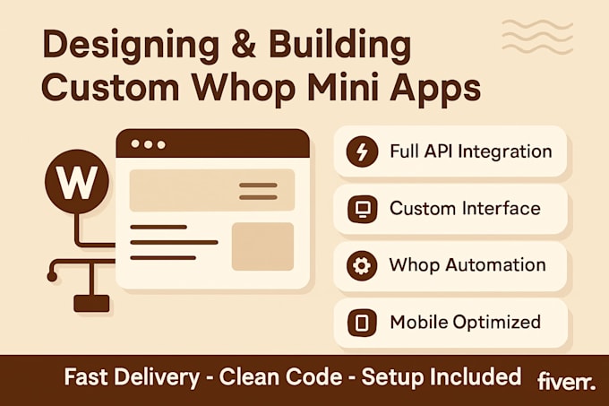 Build a custom whop app or mini app with ai saas app, seamless ...