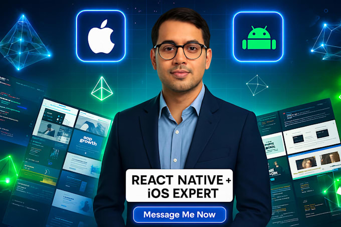 do ios app development, mobile app development, react native developer