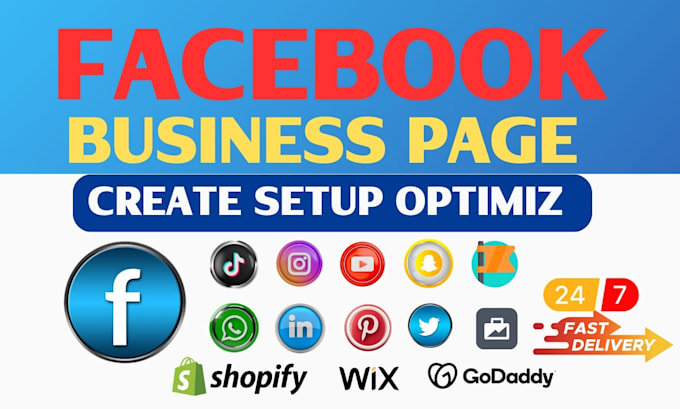 facebook business page create and setup, social media accounts setup