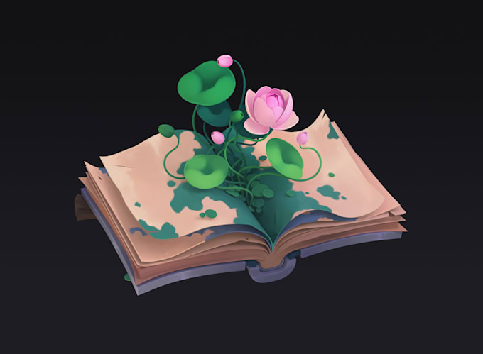 model and texture 3d stylized game prop or asset for game