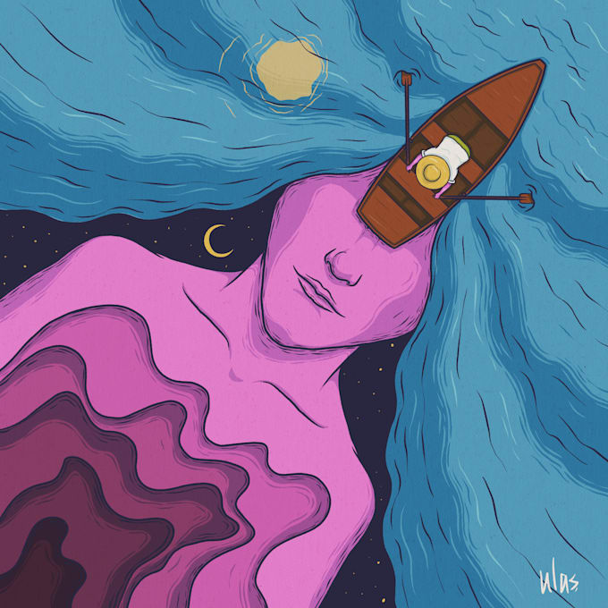 illustrate a custom psychedelic or surreal illustrations