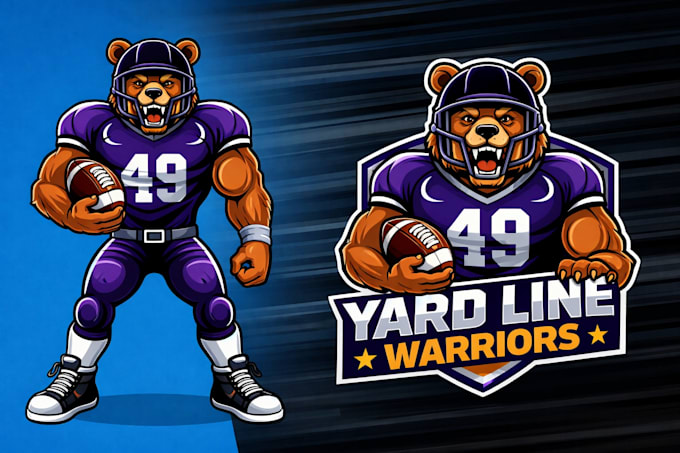 design cartoon, mascot logo for gaming and business