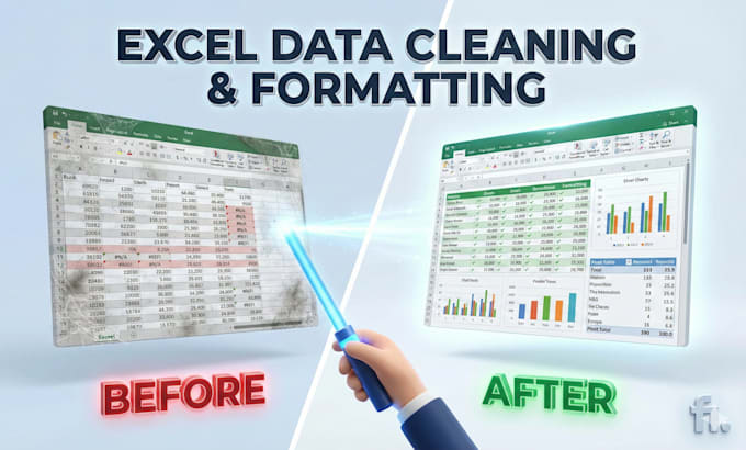 do excel data cleaning, merge, split excel data