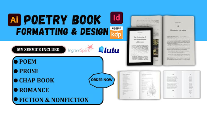 format poetry book design poem chap book non fiction romance ebook kdp publish