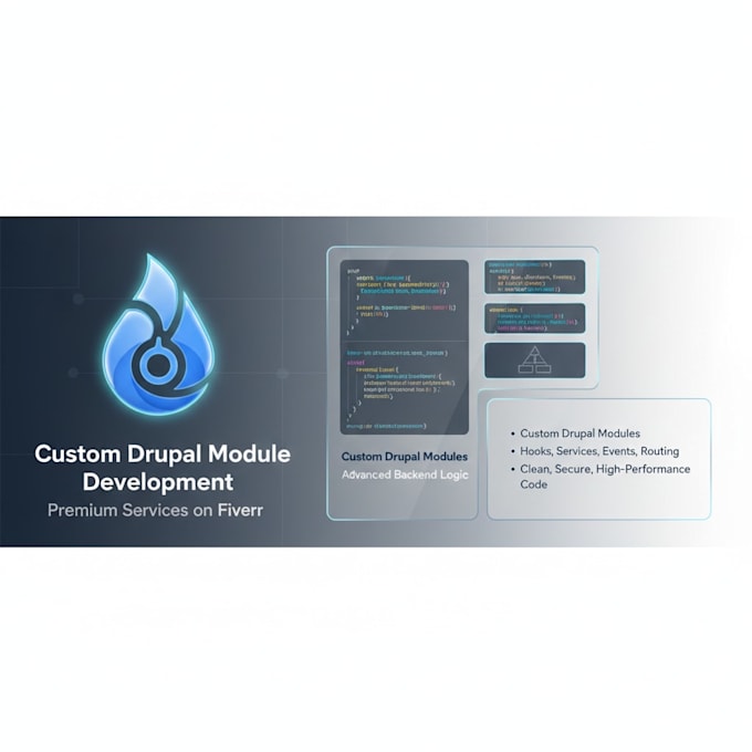 develop custom drupal modules with advanced functionality