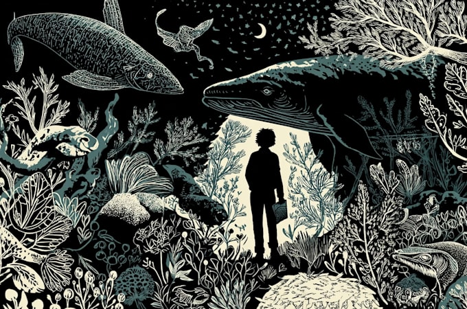 create awesome linocut illustration art