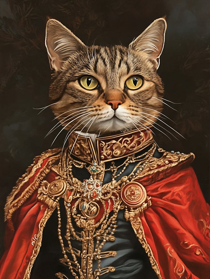 draw your pet into pet portrait illustration