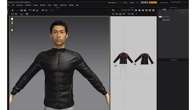 create a 3d puffer or leather jacket for product visualization and ecommerce