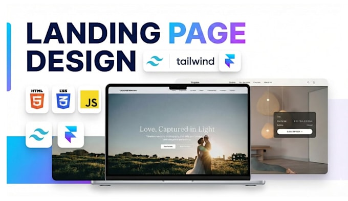 Design and develop a modern, responsive landing page by Cheshan_min ...