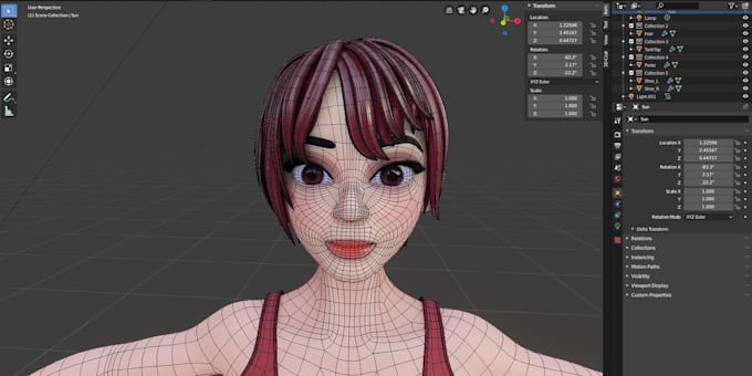 model rig port fix 3d model add 52 arkit blendshape iclone cc4 c4d maya blender