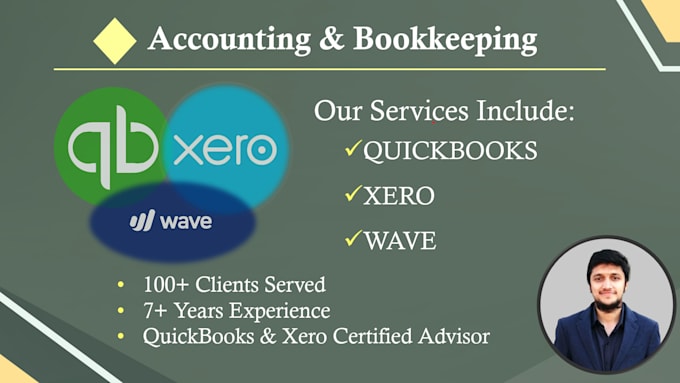 do quickbooks, xero and wave bookkeeping, cleanup and setup