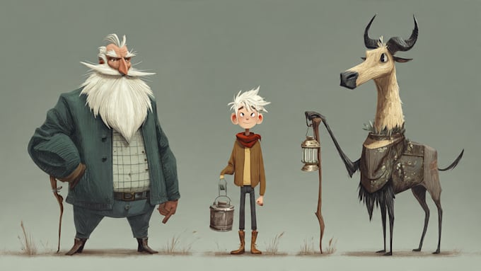 sketch any person, character or animal