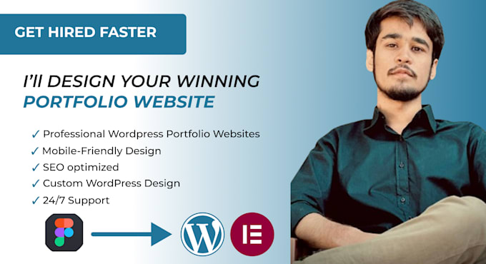 design portfolio wordpress website for freelancers and startups
