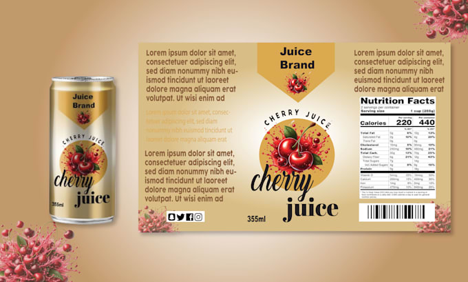 make candle bottle can sticker label design