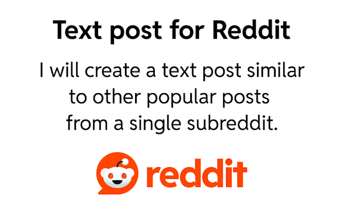 create a text for reddit