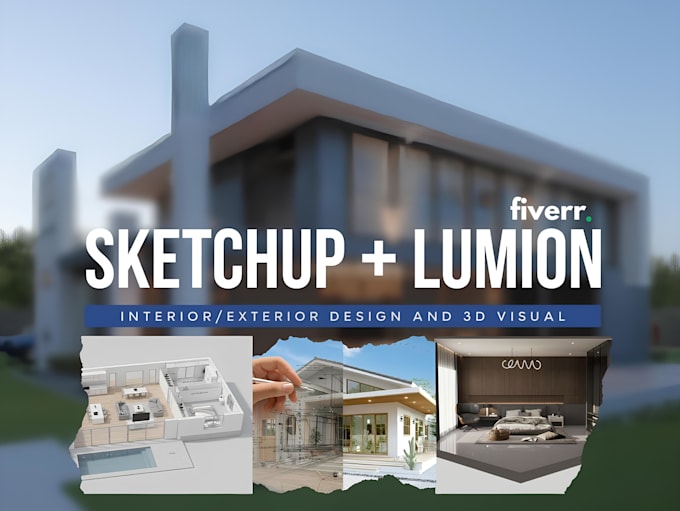 create professional 3d render using sketchup and enscape