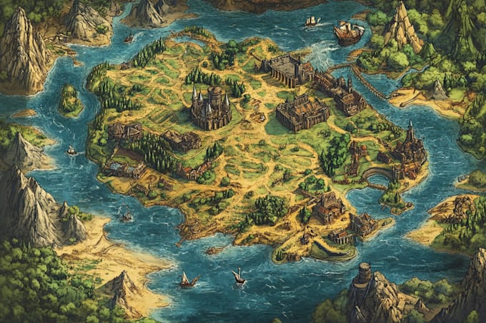 do a fantasy dnd map