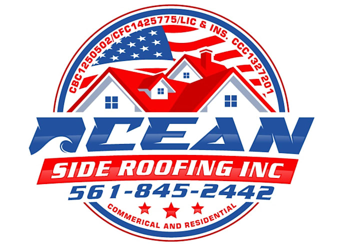 design luxury roofing logo