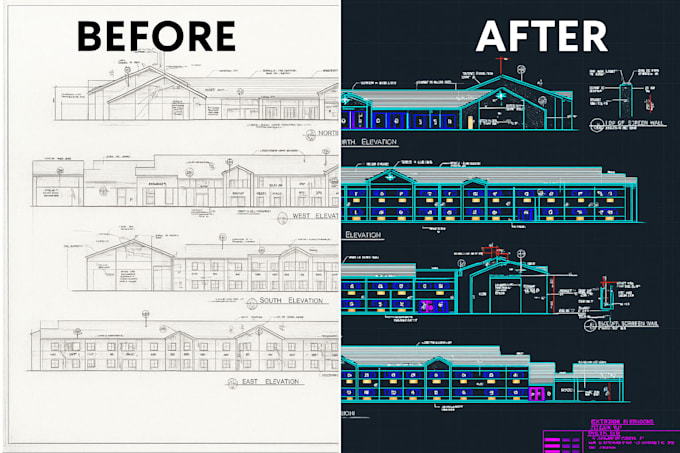 clean, scale, convert PDF to autocad dwg