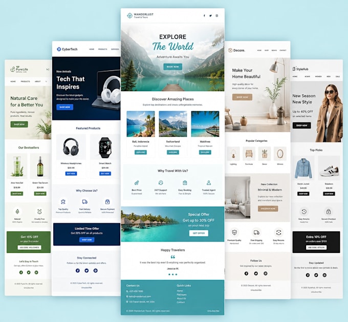 design responsive HTML email templates