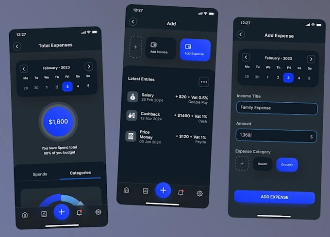 develop bill management app, money management app,budget calculator app