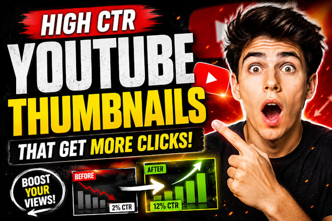 design a high CTR youtube thumbnail that gets more clicks