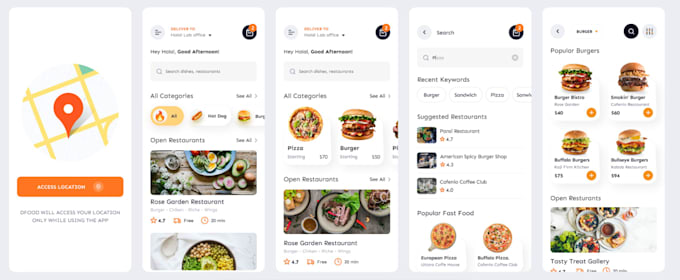 develop food delivery app, restaurant system and rider app