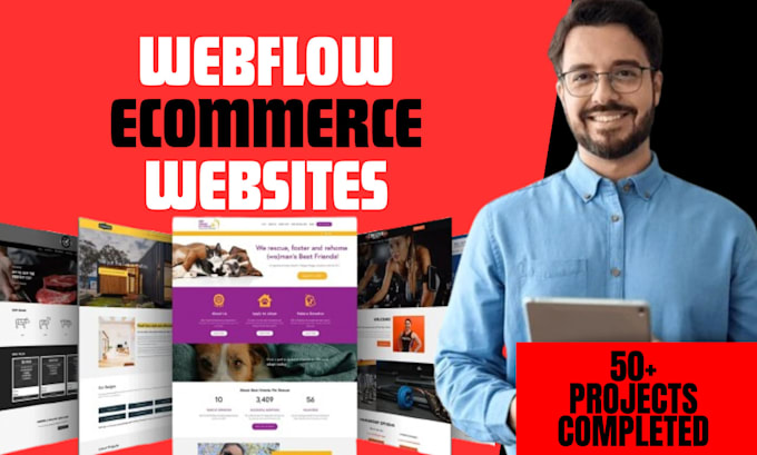 webflow ecommerce website, webflow expert, webflow developer