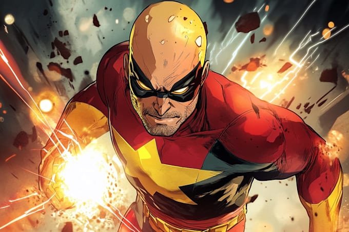 superhero character for comics