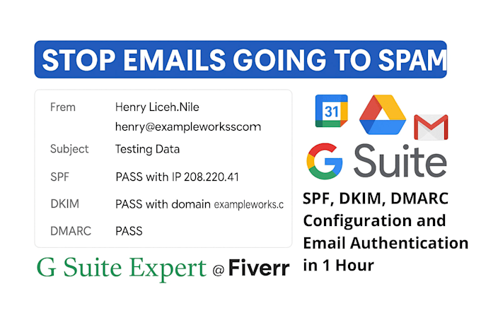 fix spf, dkim, dmarc and setup google workspace, email setup