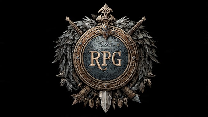 design medieval, fantasy, rpg gaming logo
