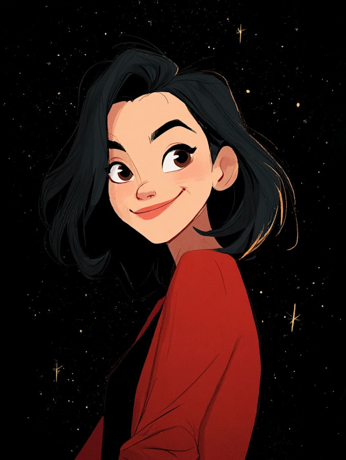create a disney style cartoon
