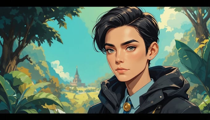 draw illustration style portrait