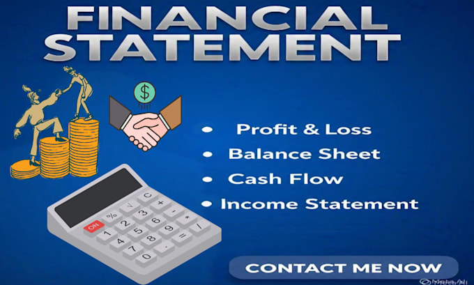 prepare financial statements, cash flow, income statement