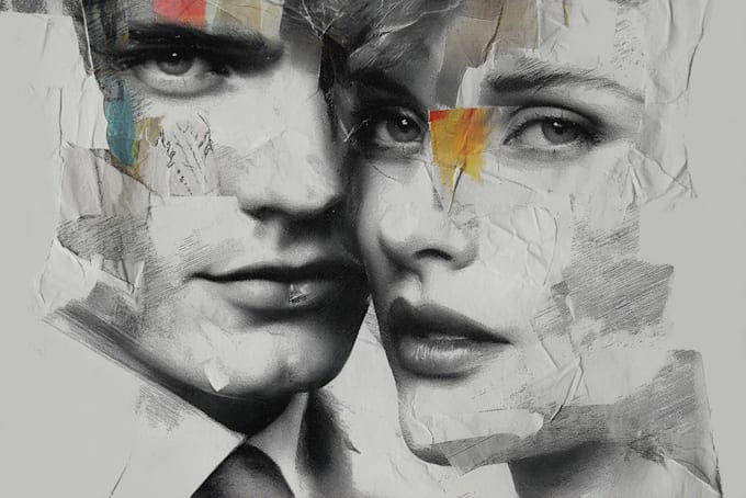 draw couple portrait illustration