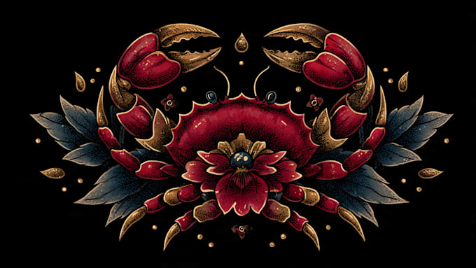 create traditional tattoo, logo design old school