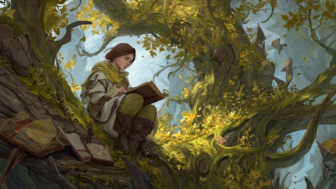 draw fantasy illustrations and covers