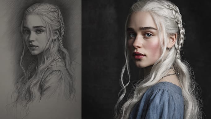 do realistic or fantasy portrait