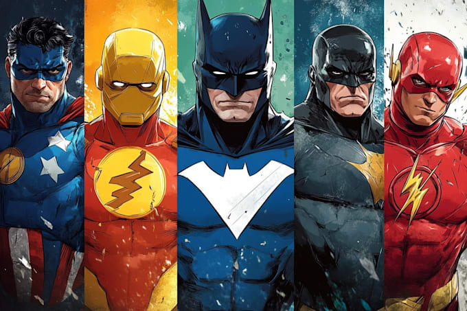 superhero character for comics