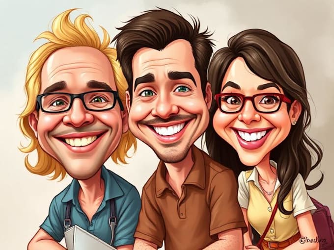 draw caricatures from photos