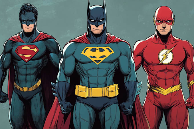 superhero character for comics