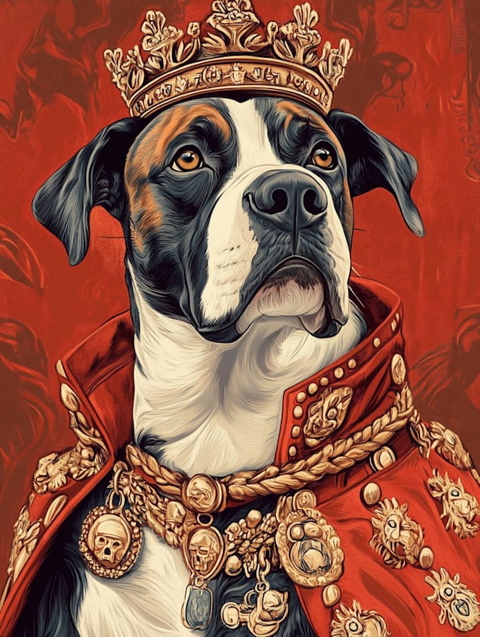 design custom pet portrait