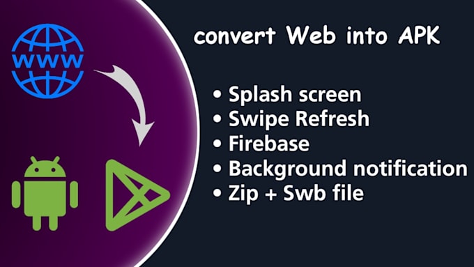 create free a web to apk with clean m3 ui