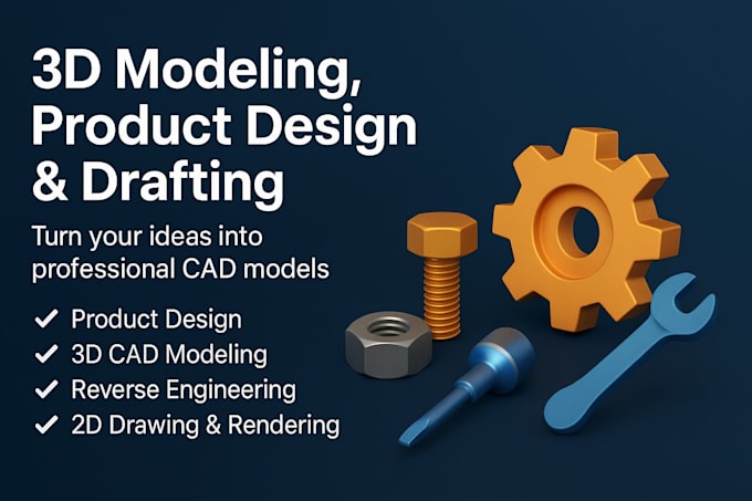design mechanical parts, assemblies, and engineering cad models