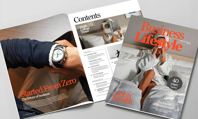 Magazine Include Design a fashion or lifestyle digital magazine layout by Diana_rece ...