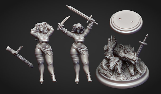 do 3d figure for printing, 3d figure printing and painting
