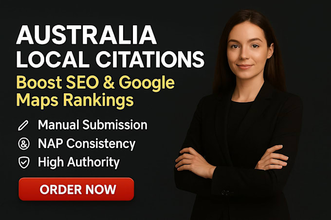 build 50 high quality australian local citations for SEO