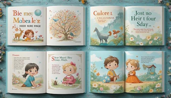 do children book formatting and book layout design