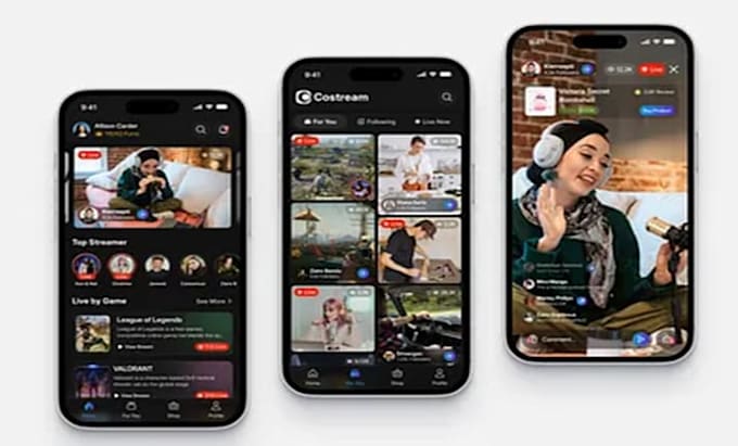 develop live streaming app video streaming app streaming website video ott app